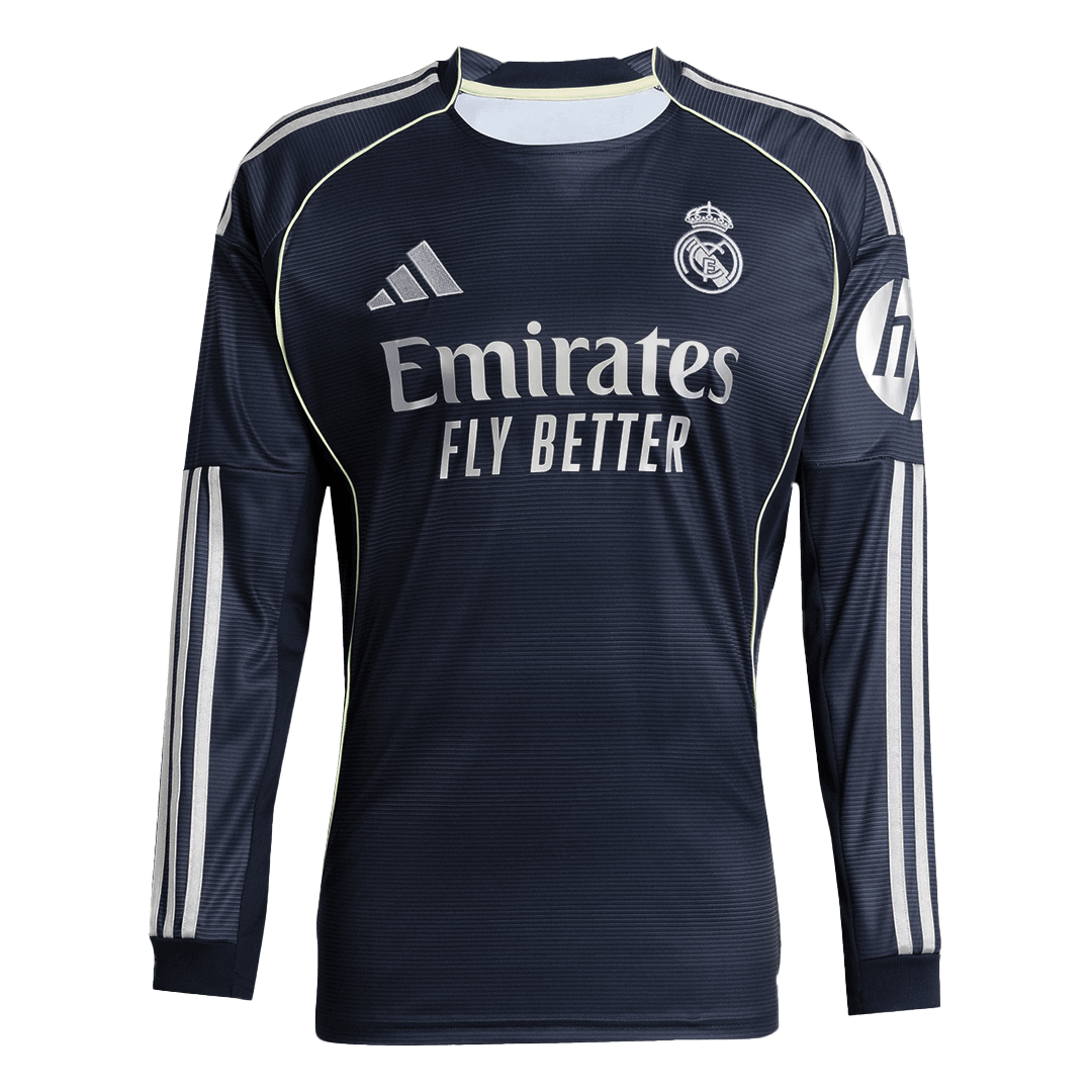Real Madrid Away Long Sleeve Men's Football Jersey 2025/26