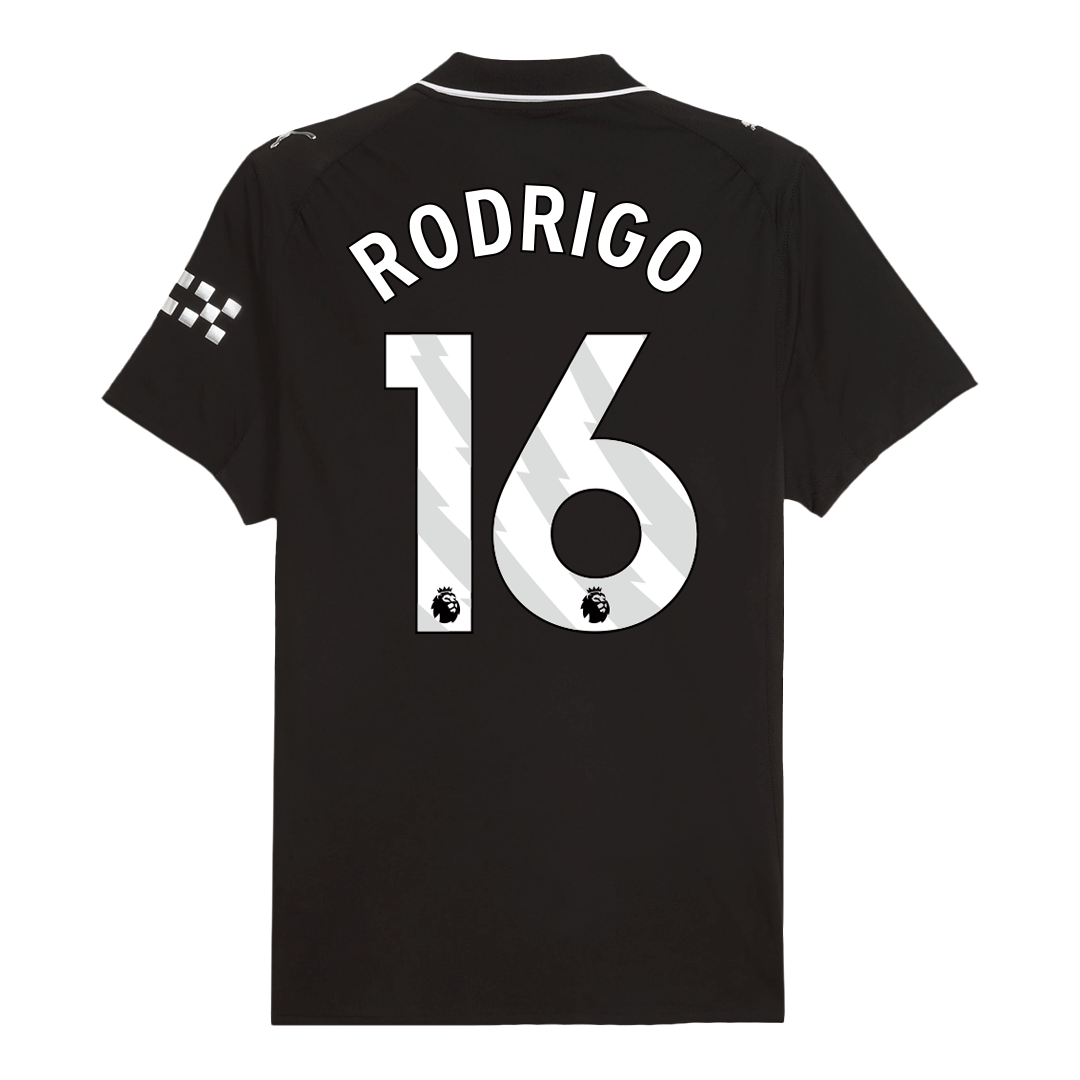 Manchester City RODRIGO #6 Venkovní fotbalový dres 2025/26 – verze pro hráče