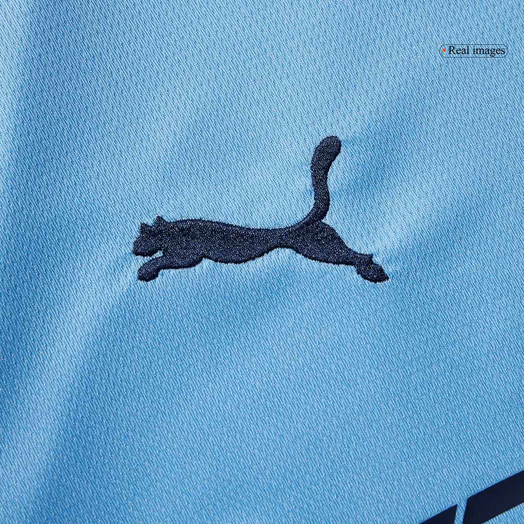 Manchester City Home Football Jersey Long Sleeve 2025/26 Blue