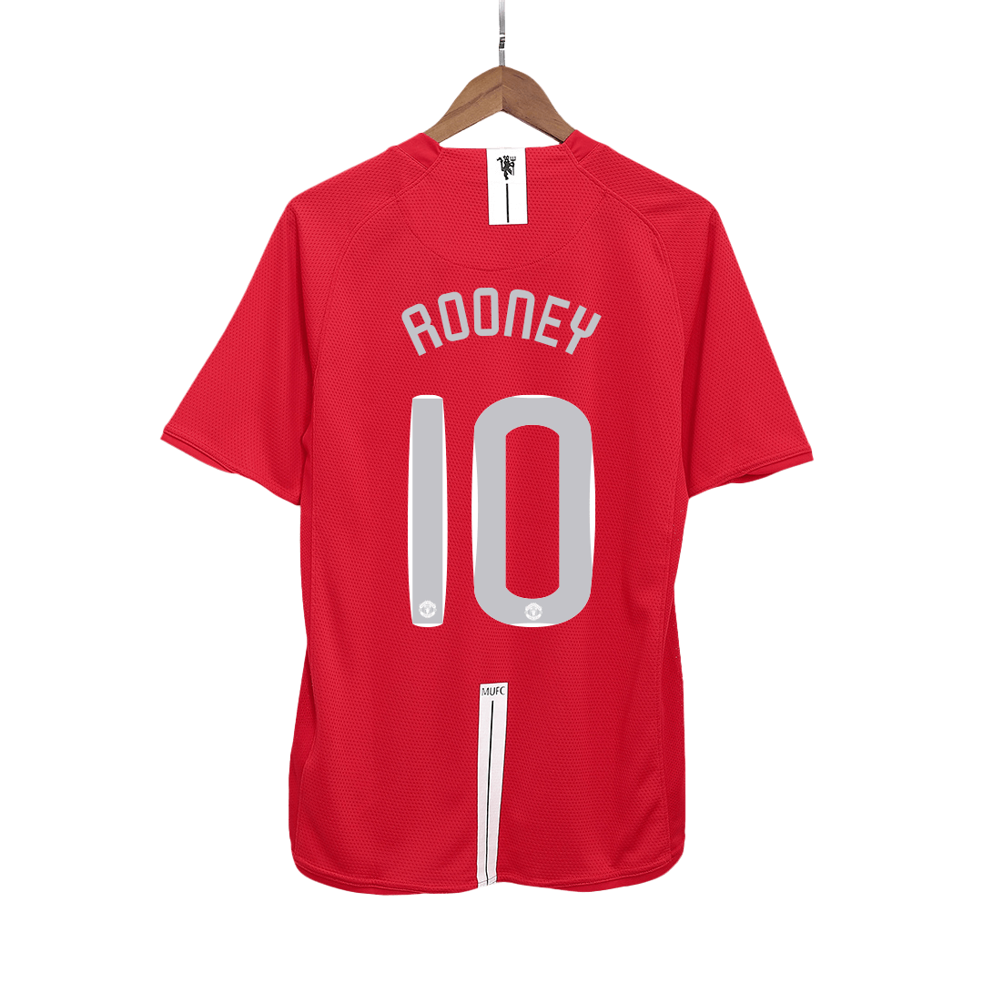 Manchester United ROONEY #10 domácí retro fotbalový dres 2007/08 - finále UCL