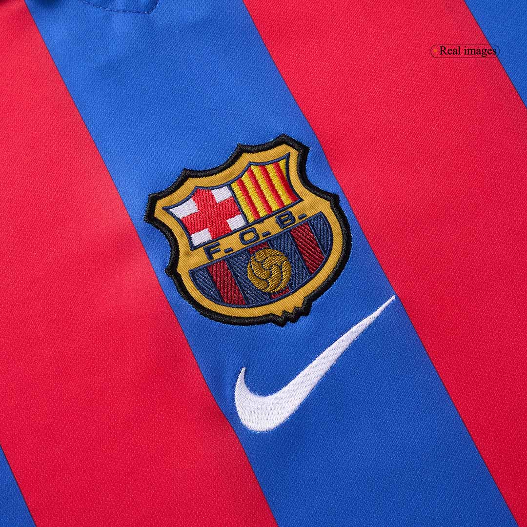 Barcelona XAVI #6 Home Retro Football Jersey 2001/02