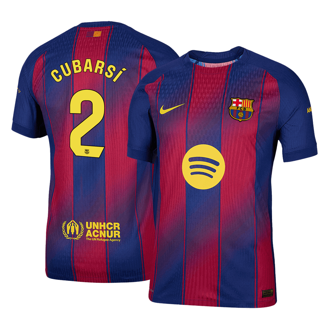 Barcelona CUBARSÍ #2 Domácí Fotbalový dres 2025/26 - verze pro hráče