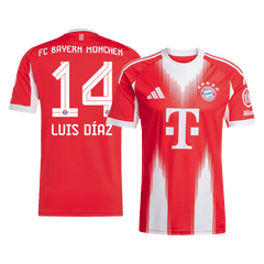 Bayern Munich LUIS DÍAZ #14 Home Football Shirt 2025/26