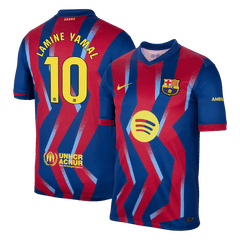Pánské Barcelona LAMINE YAMAL #10 Čtvrtý pryč Fotbalový dres 2025/26