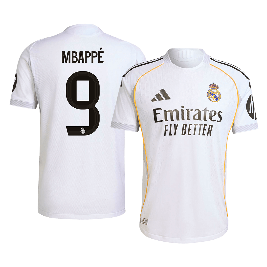 Real Madrid MBAPPÉ #9 Domácí Fotbalový dres 2025/26 – verze pro hráče