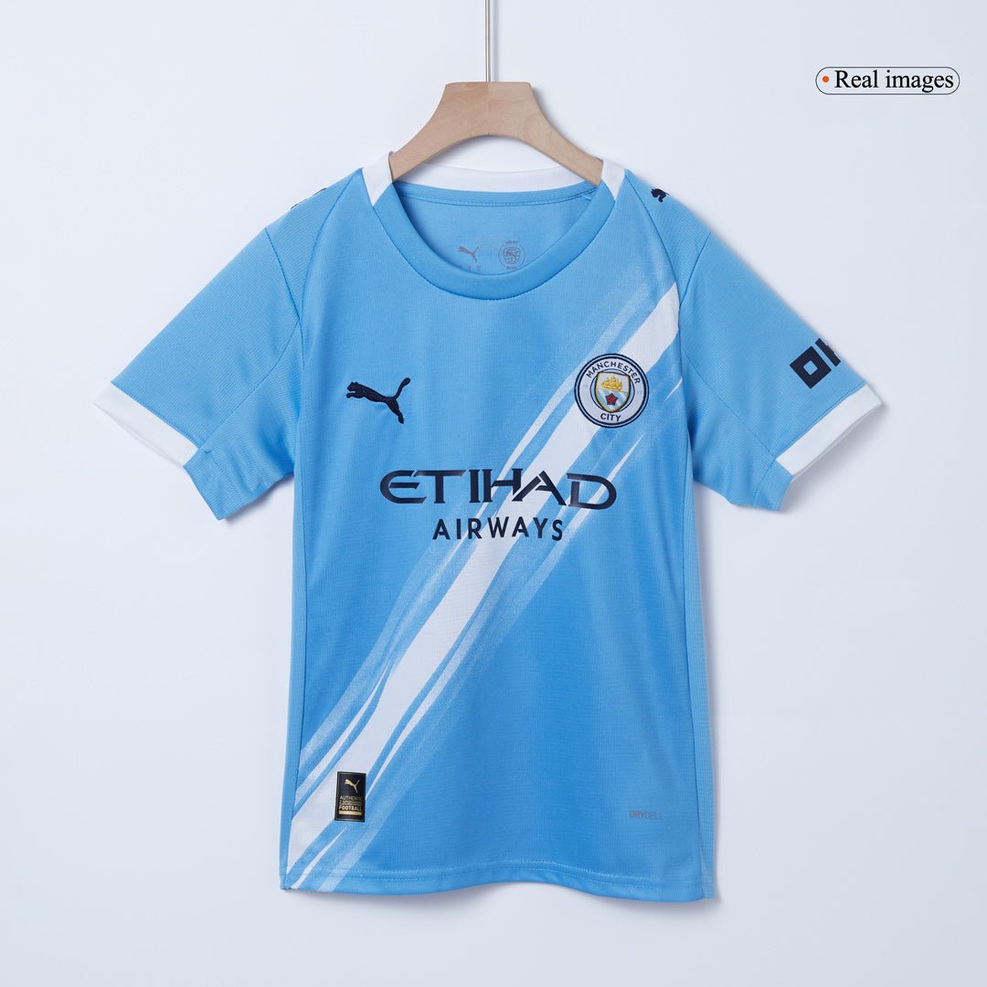 Dětská souprava domácího dresu Manchester City (dres + šortky) 2025/26
