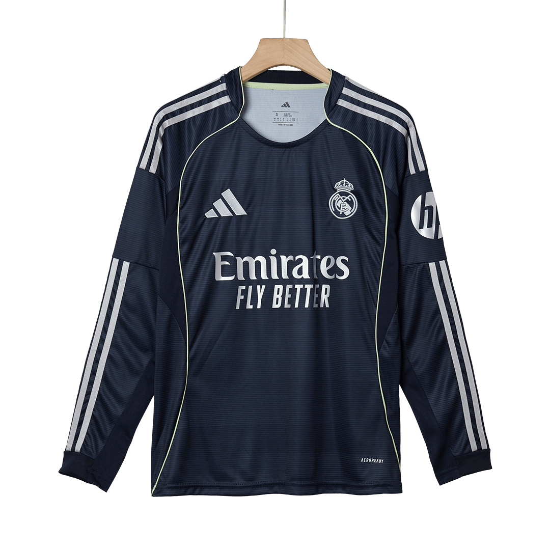 Real Madrid Away Long Sleeve Men's Football Jersey 2025/26