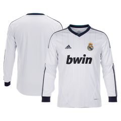 Real Madrid Domov Retro Long Sleeve fotbalový dres 2012/13