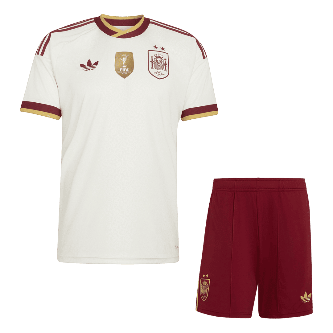 Děti Spain Pryč Fotbalový dres Kit(dres + šortky) Mistrovství světa 2026