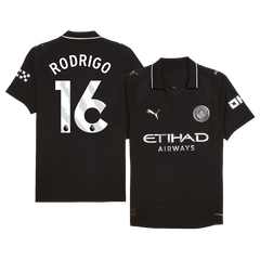 Manchester City RODRIGO #6 Venkovní fotbalový dres 2025/26 – verze pro hráče