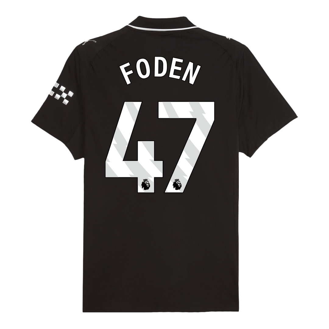 Manchester City FODEN #47 Venkovní fotbalový dres 2025/26 – verze pro hráče