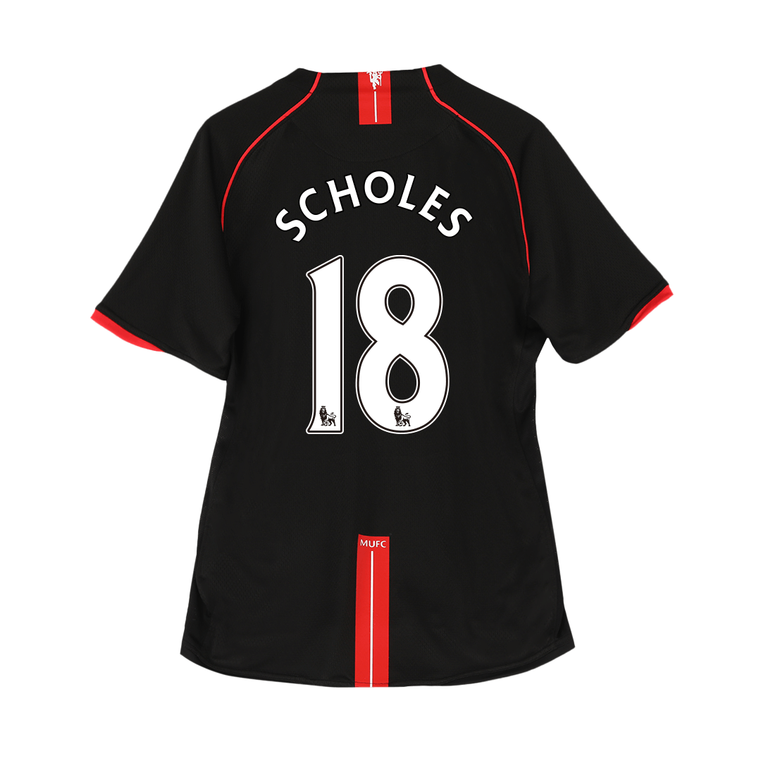 Manchester United ŠKOLY #18 venku Retro fotbalový dres 2007/08