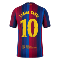 Barcelona LAMINE YAMAL #10 Domov Fotbalový dres 2026/27 - verze pro hráče - UCL
