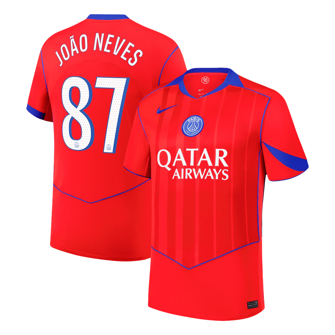 Pánské PSG JOÃO NEVES #87 Třetí pryč Fotbalový dres 2025/26