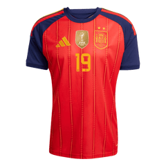 Spain LAMINE YAMAL #19 Domov Fotbalový dres Mistrovství světa 2026 Champion Edition - verze pro hráče