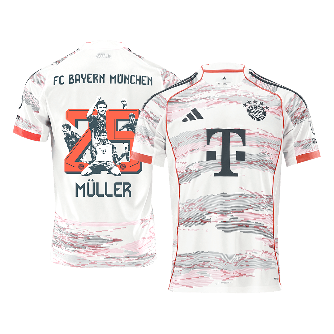 Pánský dres Bayern Mnichov MÜLLER Special #25 venkovní fotbalový dres 2025/26