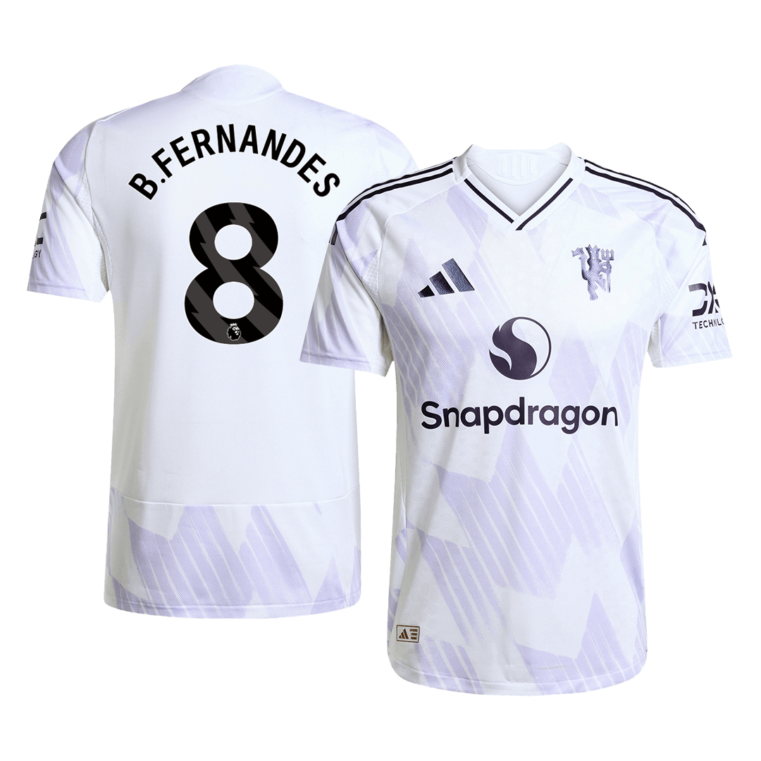 Manchester United B.FERNANDES #8 Venkovní fotbalový dres 2025/26 – verze pro hráče