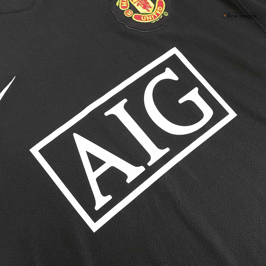 Manchester United RONALDO #7 venkovní retro fotbalový dres s dlouhým rukávem 2007/08