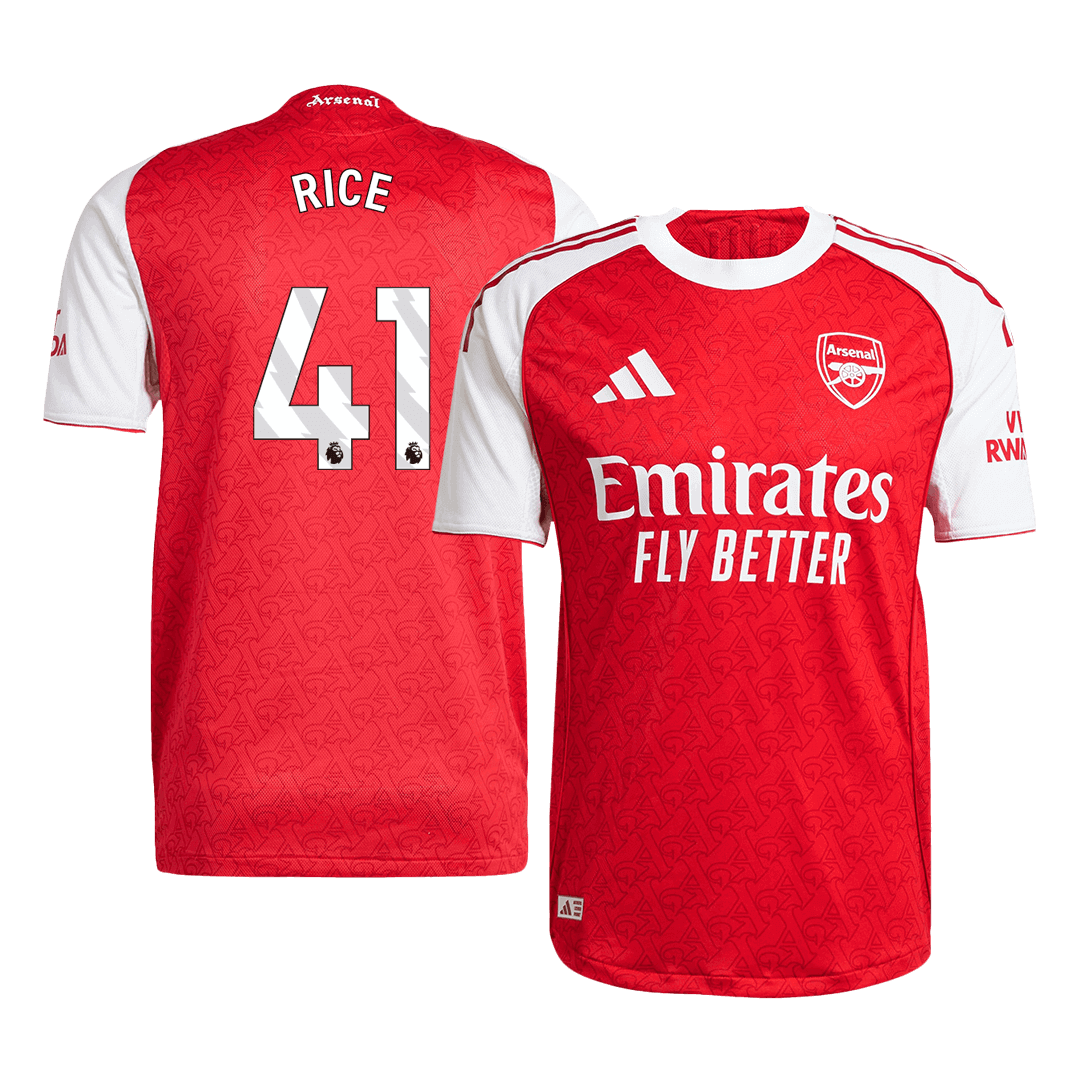 Arsenal RICE #41 Domácí fotbalový dres 2025/26 – verze pro hráče