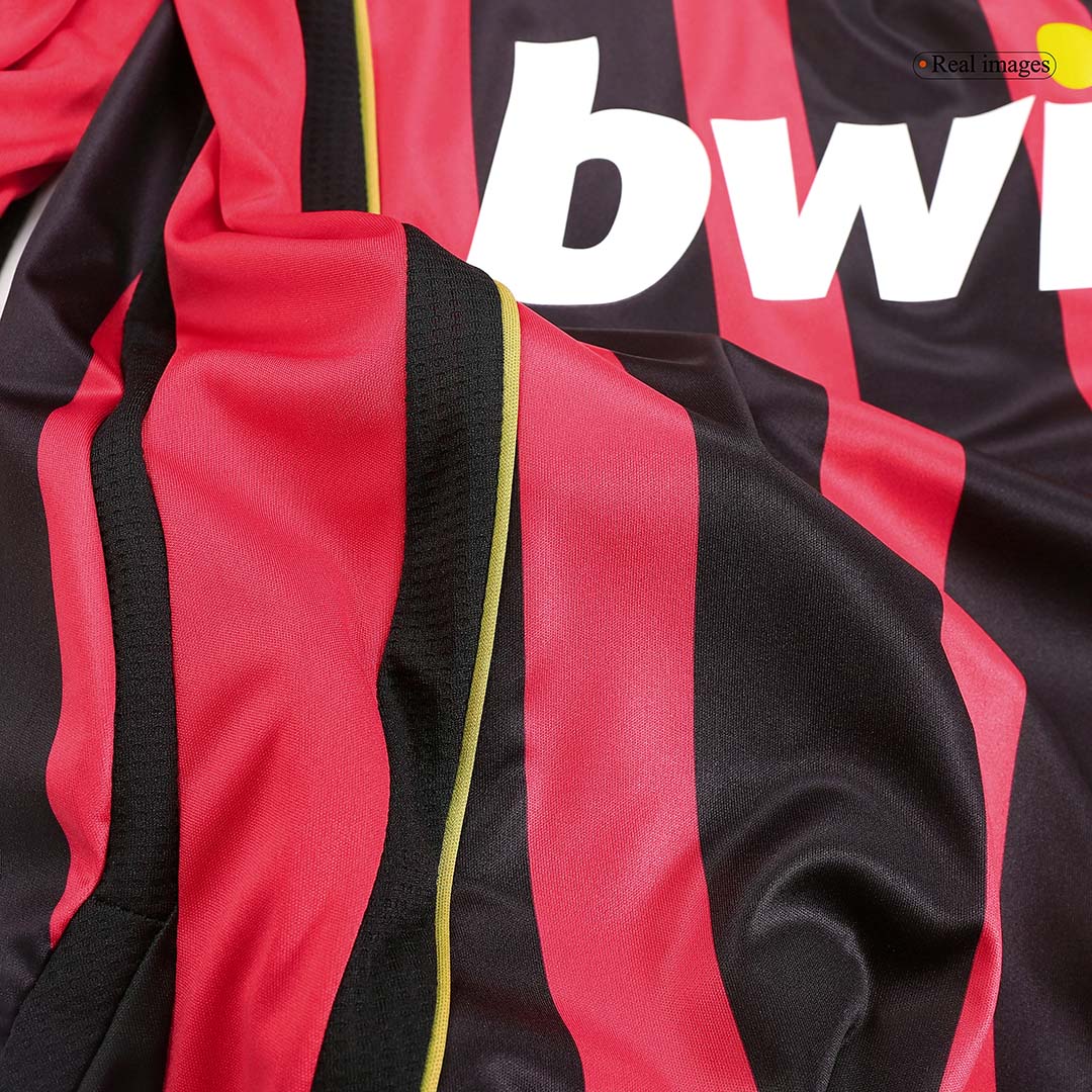 AC Milán RONALDO #99 Domácí Retro fotbalový dres s dlouhým rukávem 2006/07