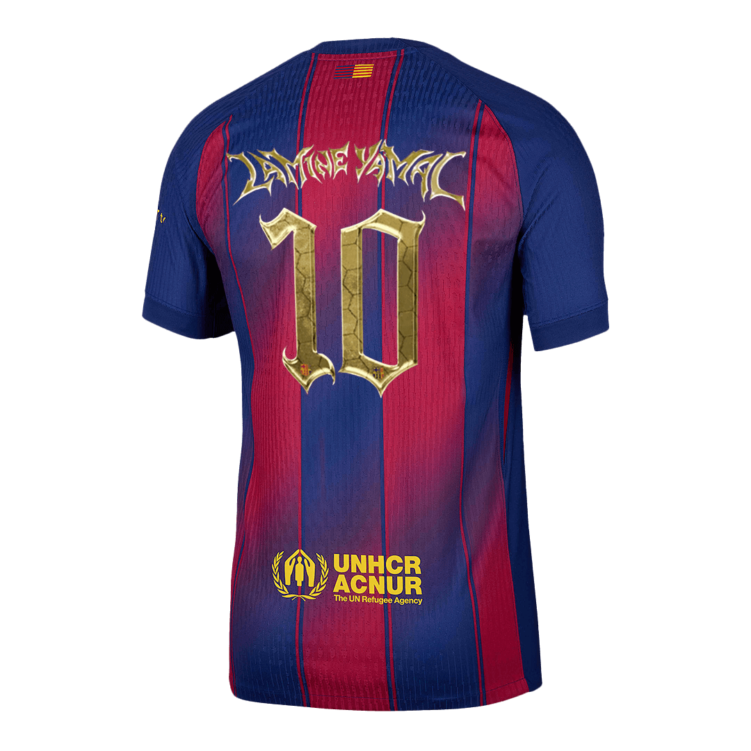 Barcelona LAMINE YAMAL #10 Domov Fotbalový dres 2025/26 - verze pro hráče