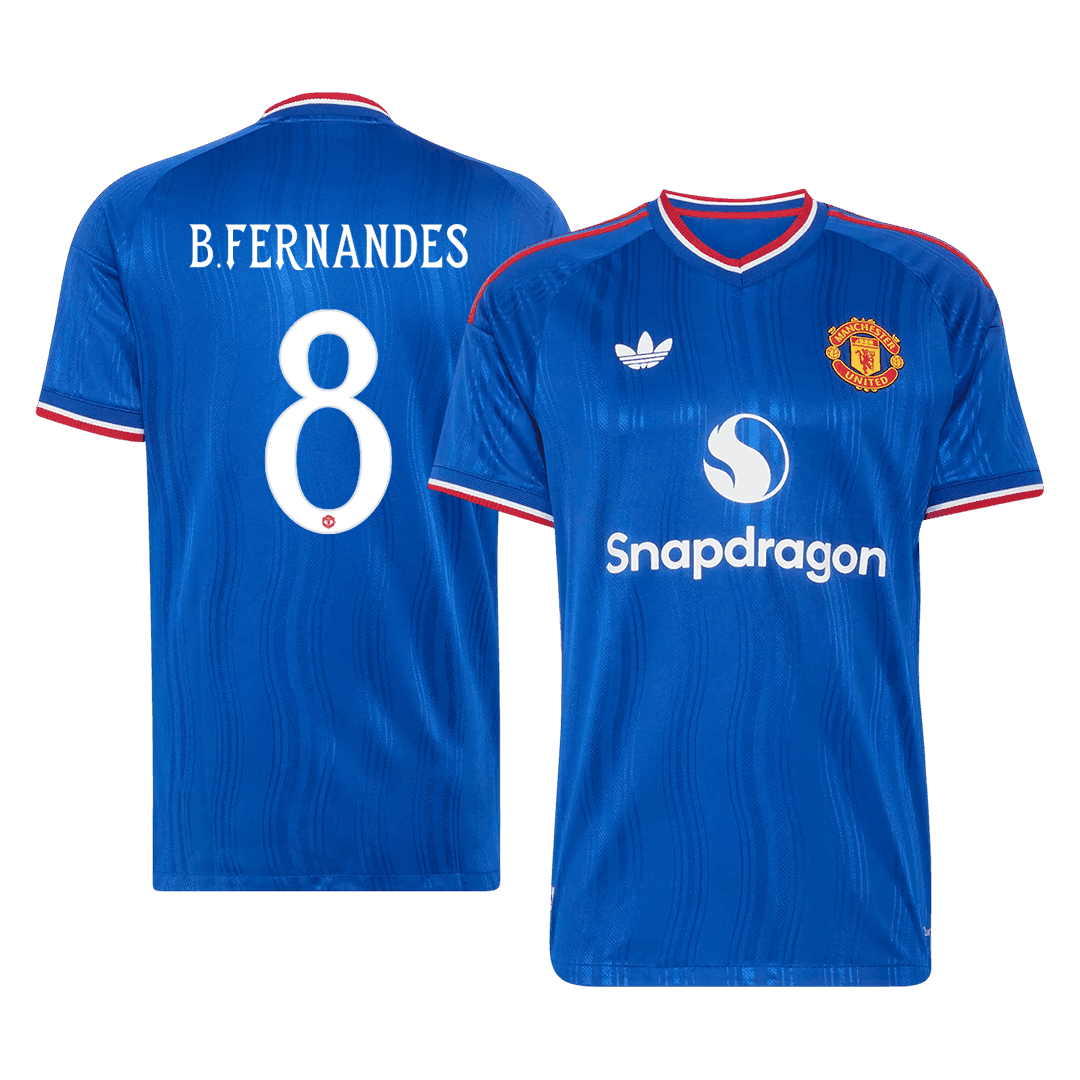 Manchester United B. FERNANDES #8 Pryč Fotbalový dres 2026/27 - verze pro hráče - UCL