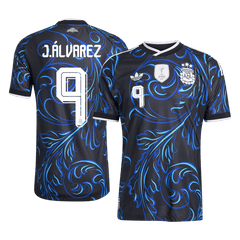Argentina J. ÁLVAREZ #9 Pryč Fotbalový dres Mistrovství světa 2026 - verze pro hráče