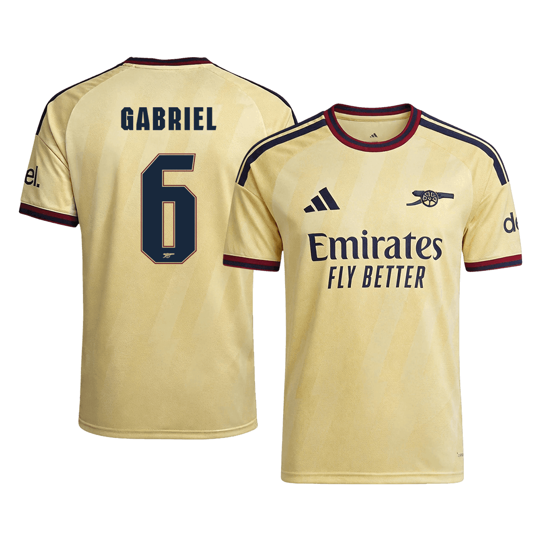 Arsenal GABRIEL #6 Třetí pryč Fotbalový dres 2026/27 - verze pro hráče - UCL