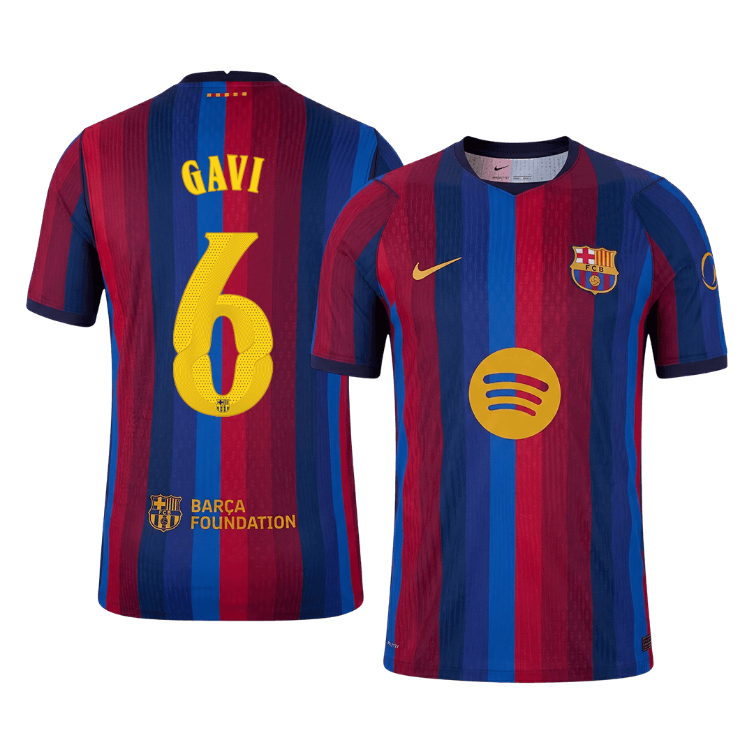 Barcelona GAVI #6 Domov Fotbalový dres 2026/27 - verze pro hráče - UCL