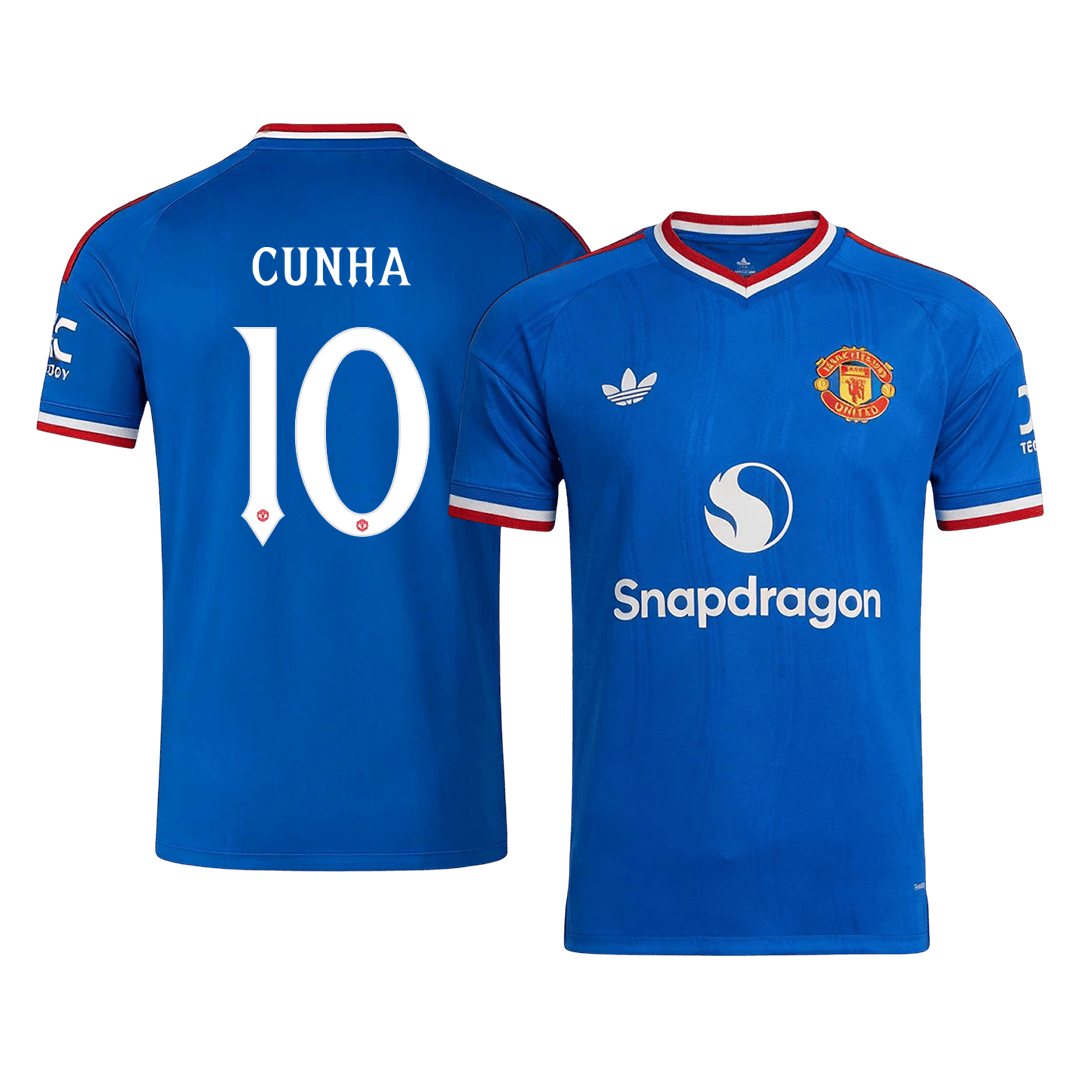 Pánské Manchester United CUNHA #10 Pryč Fotbalový dres 2026/27 - UCL