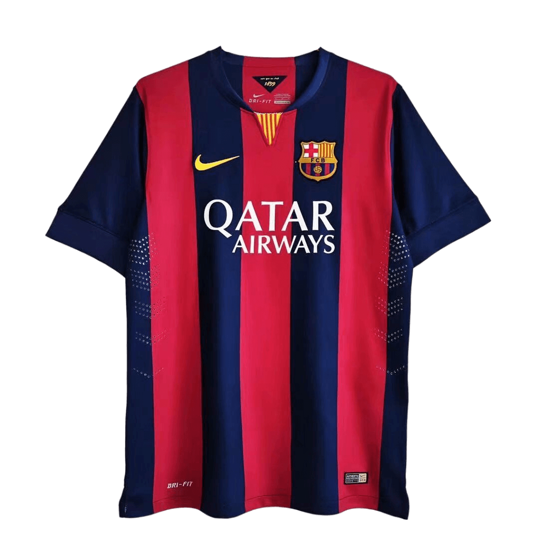 Barcelona MESSI #10 Home Retro Football Jersey 2014/15
