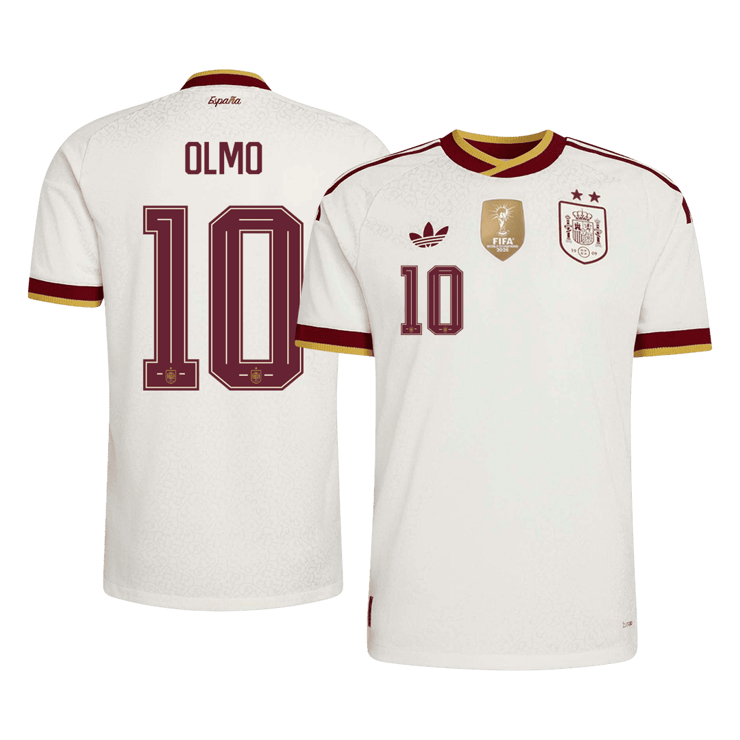 Spain OLMO #10 Pryč Fotbalový dres Mistrovství světa 2026 Champion Edition - verze pro hráče