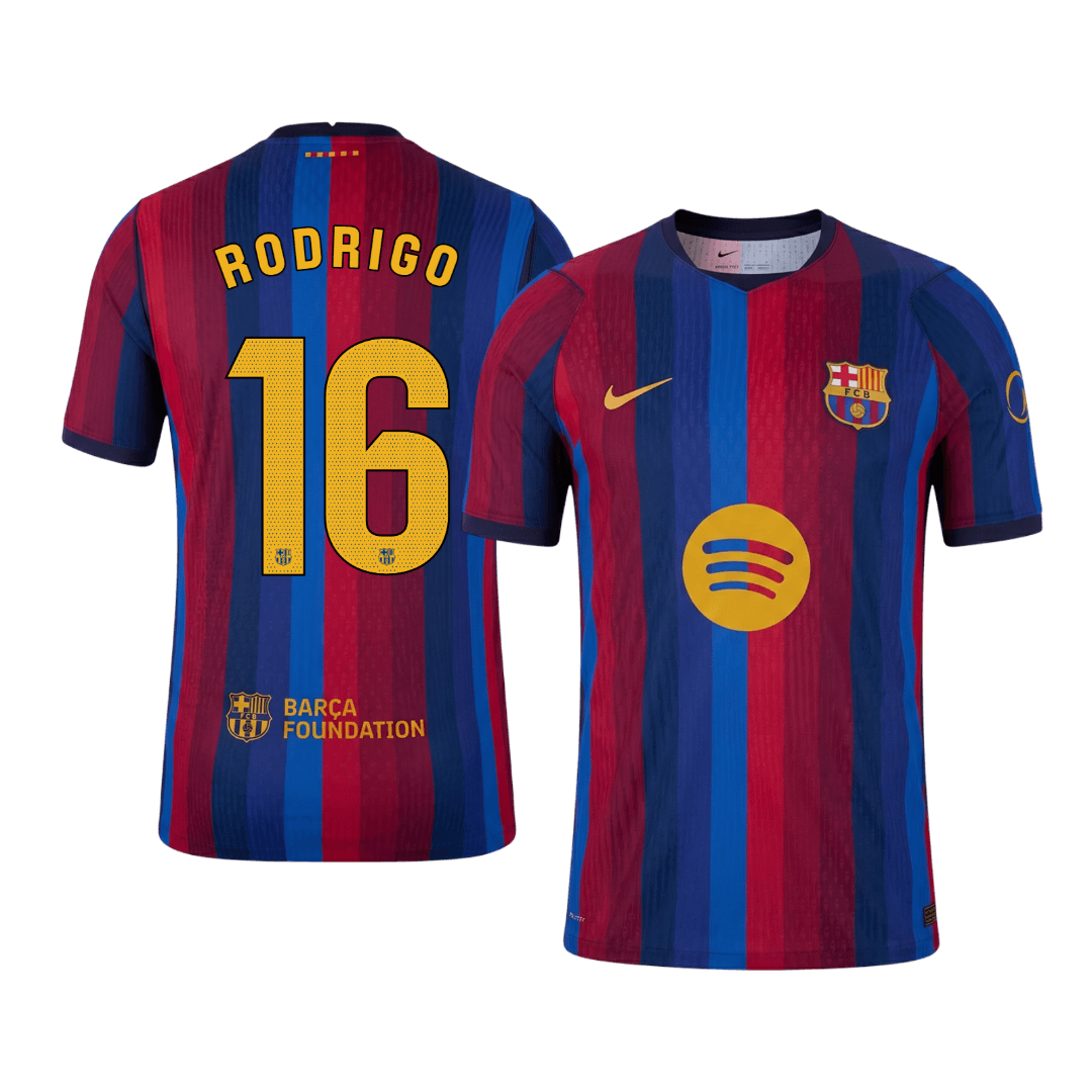 Barcelona RODRIGO #16 Domov Fotbalový dres 2026/27 - verze pro hráče