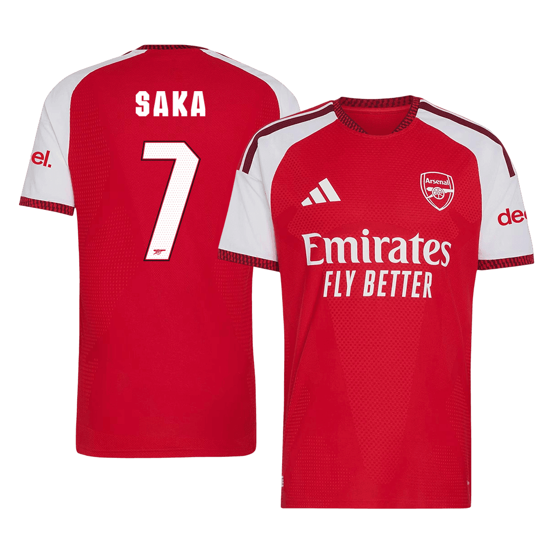 Arsenal SAKA #7 Domov Fotbalový dres 2026/27 - verze pro hráče - UCL
