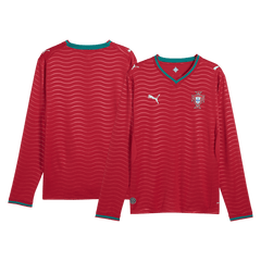 Pánské Portugal Domov Fotbalový dres s dlouhým rukávem {title:World Cup->
Mistrovství světa} 2026