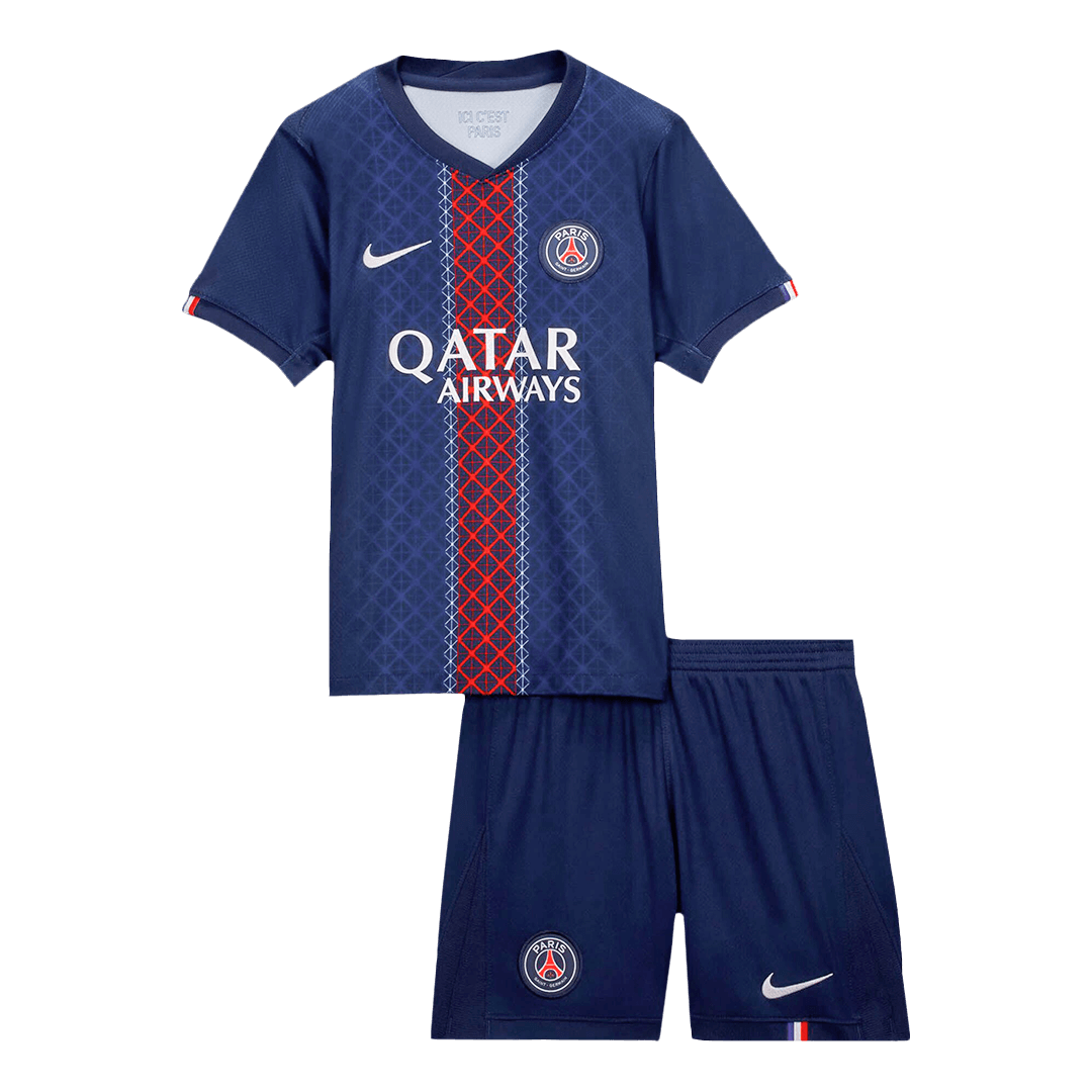 PSG Kids Home Jersey Kit (Shirt + Shorts) 2025/26