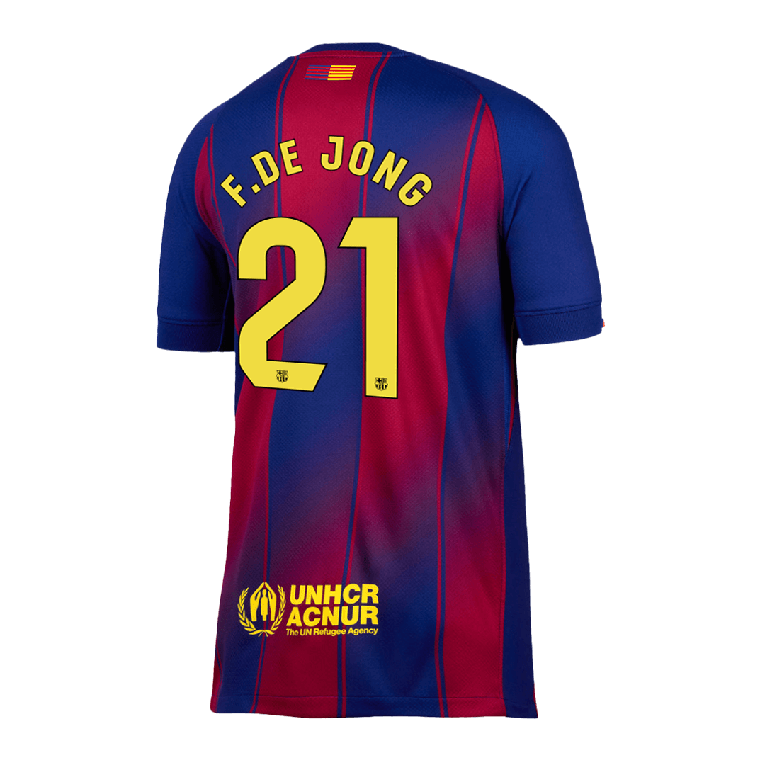 Barcelona F.DE JONG #21 Men's Home Football Jersey 2025/26