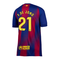 Barcelona F.DE JONG #21 Men's Home Football Jersey 2025/26
