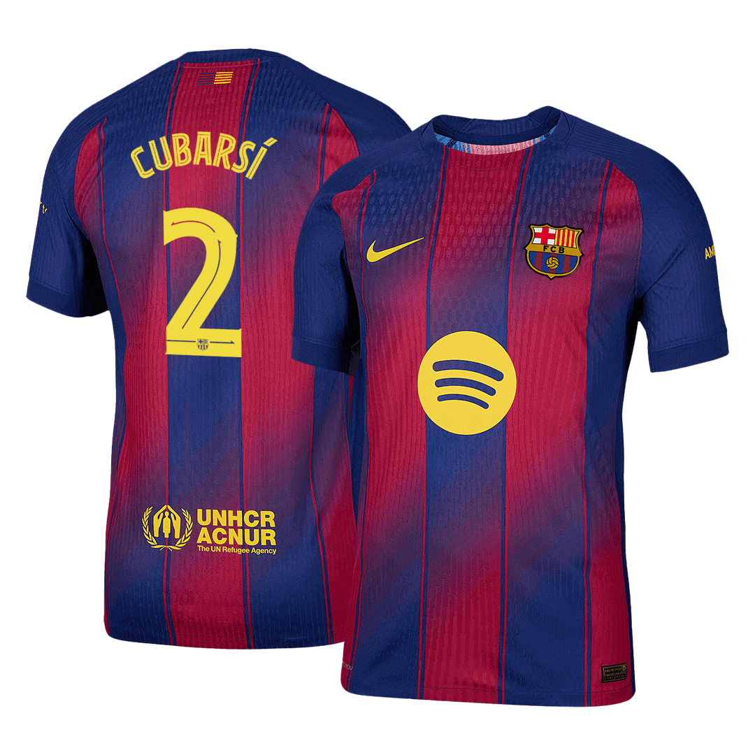 Barcelona CUBARSÍ #2 Domácí Fotbalový dres 2025/26 - Verze hráče - UCL
