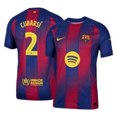 Barcelona CUBARSÍ #2 Domácí Fotbalový dres 2025/26 - Verze hráče - UCL