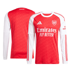 Arsenal Home Long Sleeve Football Jersey 2025/26 Red