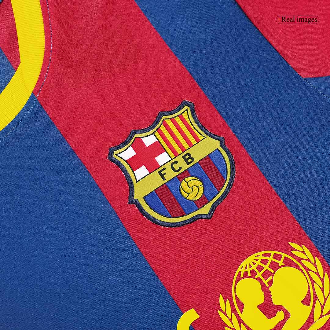 Barcelona DAVID VILLA #7 Domácí Retro fotbalový dres 2010/11