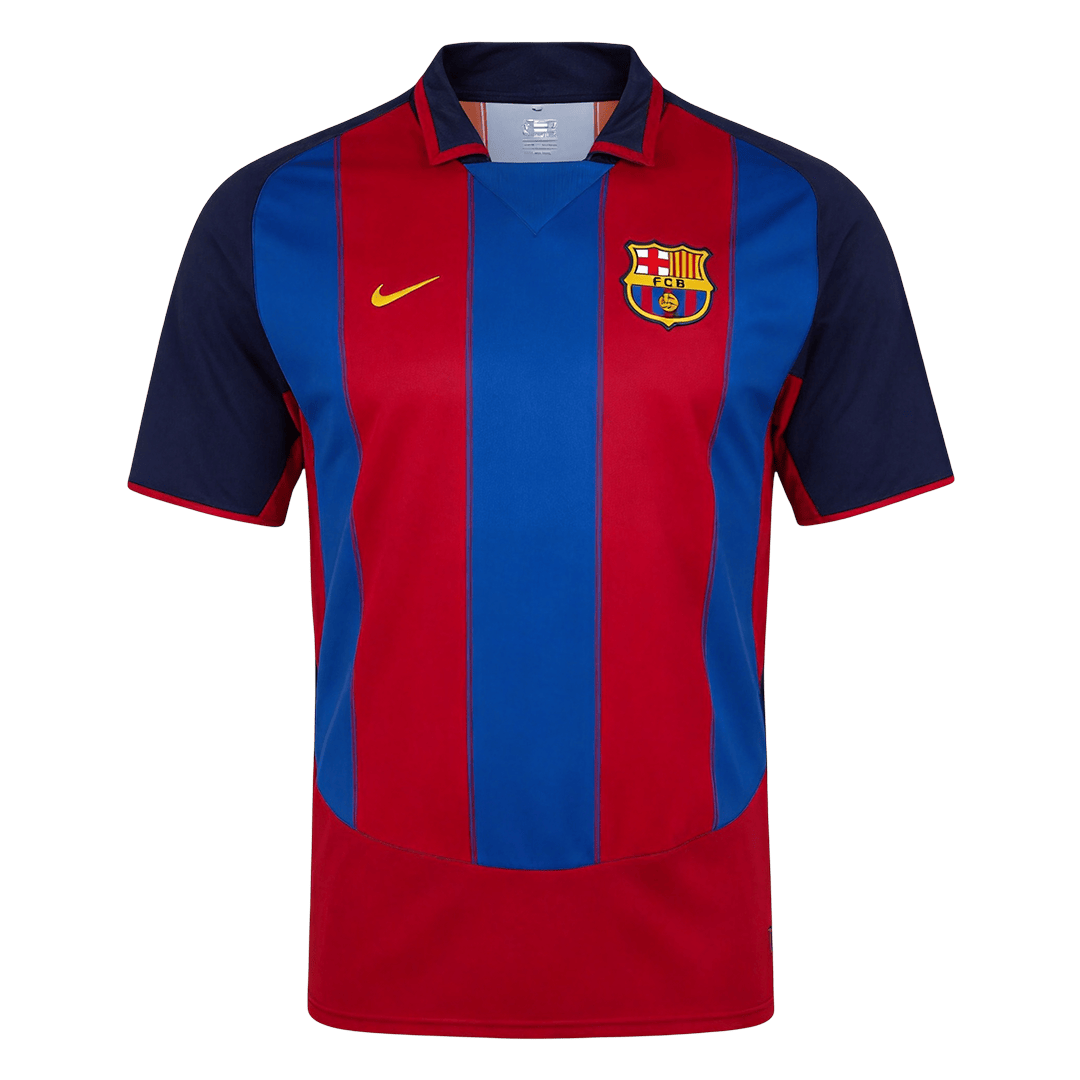 Barcelona Domov Retro fotbalový dres 2003/04