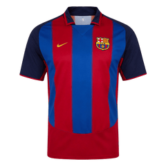Barcelona Domov Retro fotbalový dres 2003/04