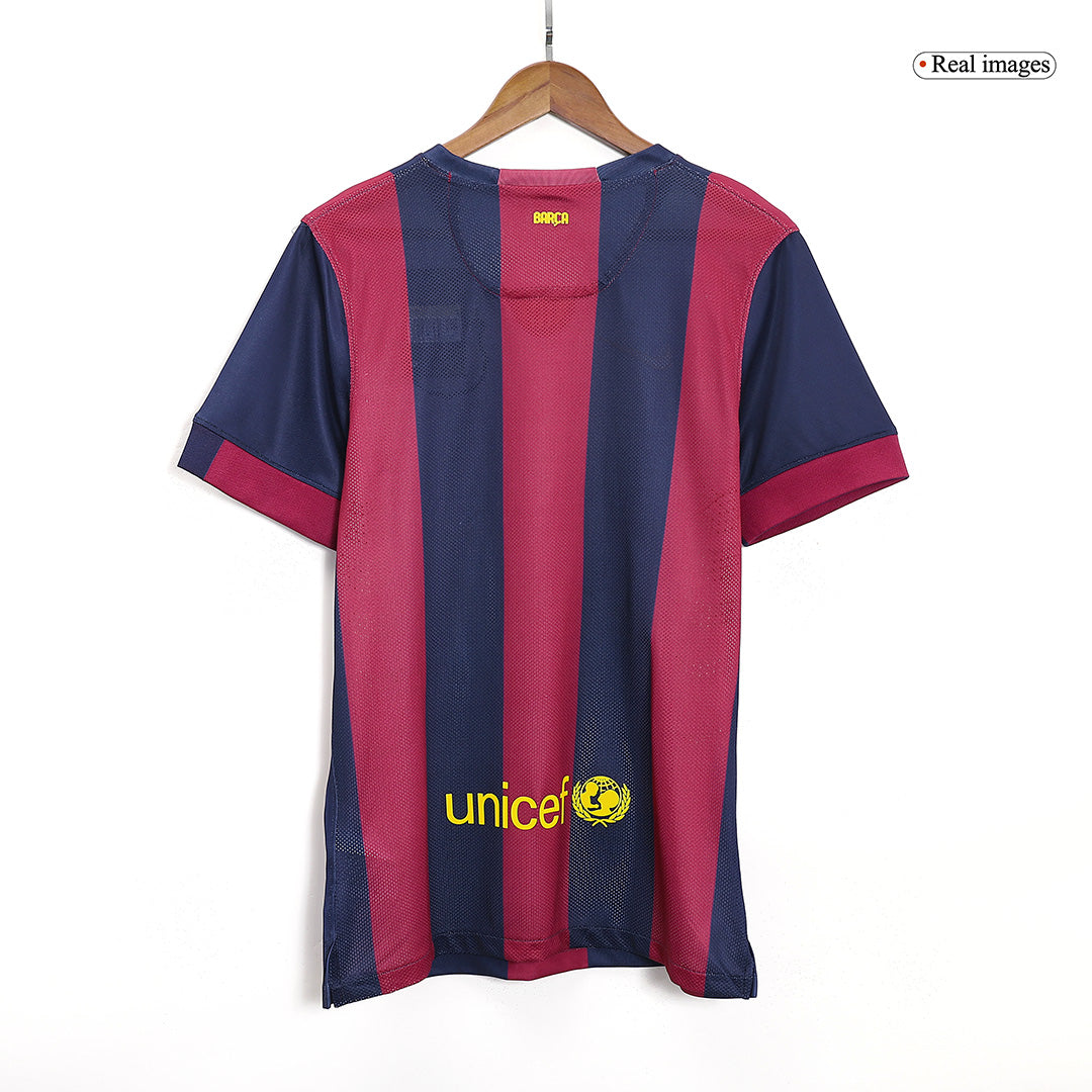 Barcelona SUÁREZ #9 Home Retro Football Jersey 2014/15