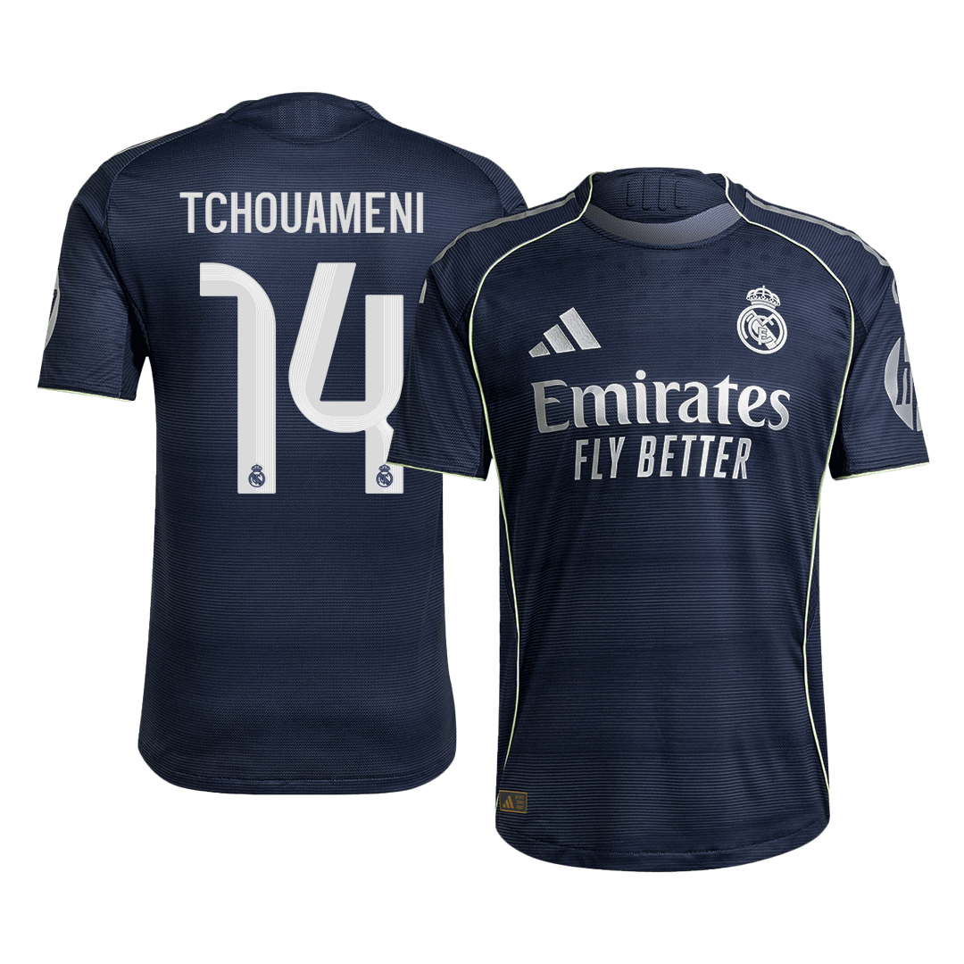 Real Madrid TCHOUAMENI #14 Pryč Fotbalový dres 2025/26 - verze pro hráče