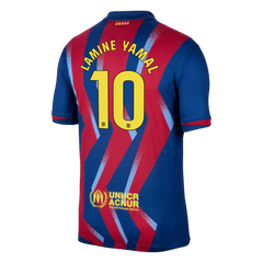Pánské Barcelona LAMINE YAMAL #10 Čtvrtý pryč Fotbalový dres 2025/26