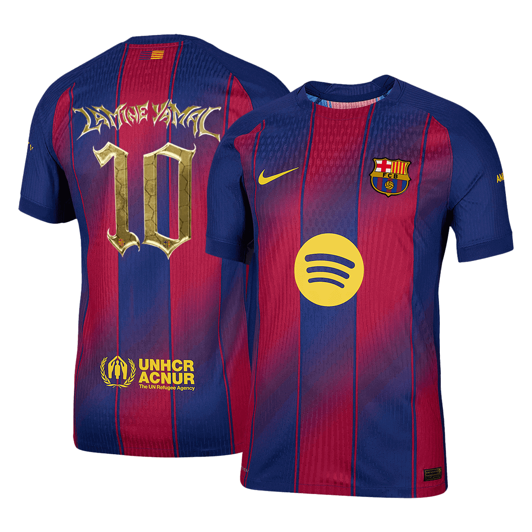 Barcelona LAMINE YAMAL #10 Domov Fotbalový dres 2025/26 - verze pro hráče