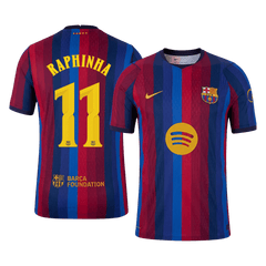 Barcelona RAPHINHA #11 Domov Fotbalový dres 2026/27 - verze pro hráče - UCL