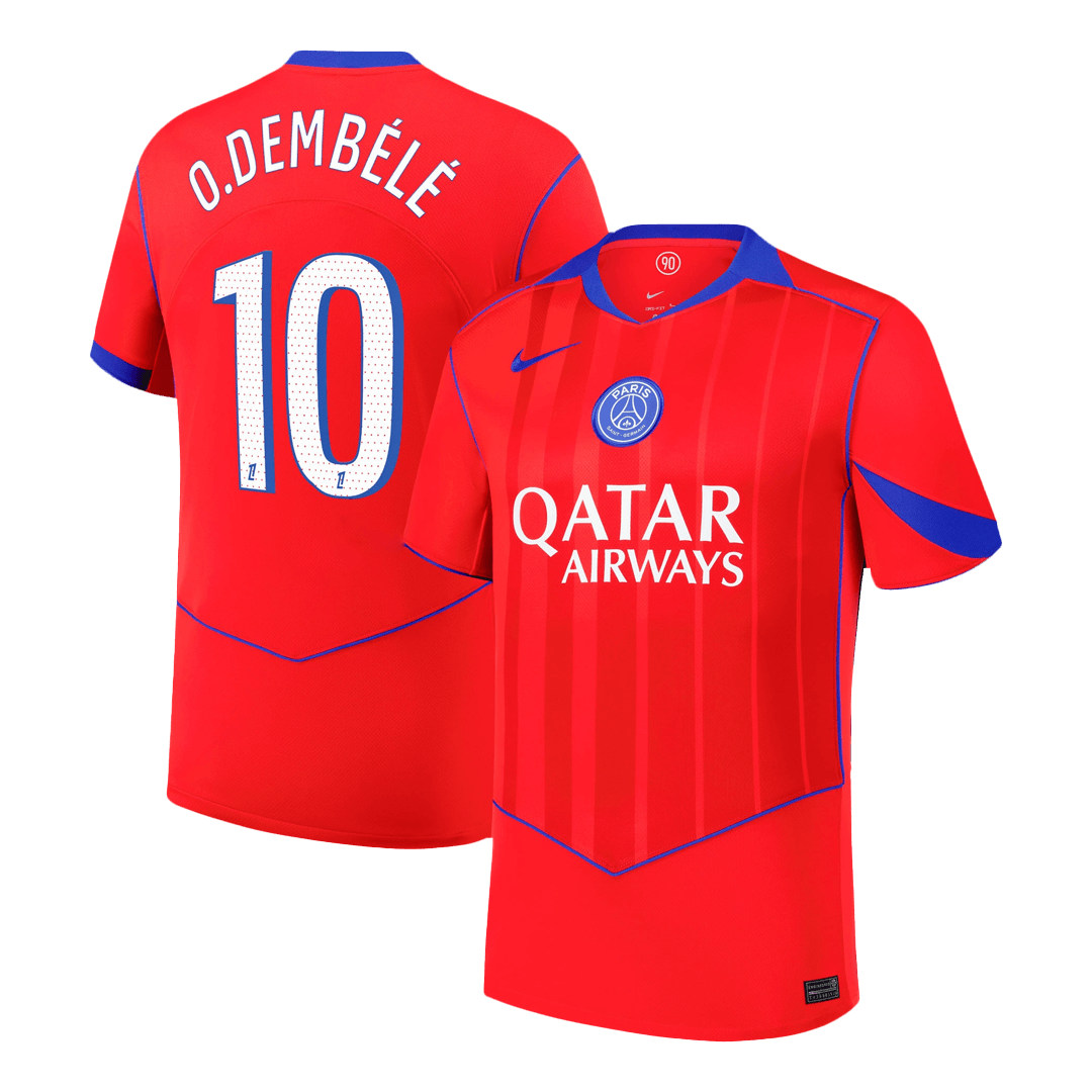 Pánské PSG O.DEMBÉLÉ #10 Třetí pryč Fotbalový dres 2025/26